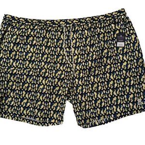 NWT Psycho Bunny Big Tall "Everett" Swim Trunks (Mellow Yellow)‎ Size 6XLT